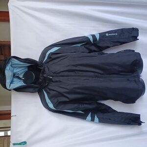 Sunice Storm Women's Black/blue Full Zip Performance Wear Jacket, Sz M